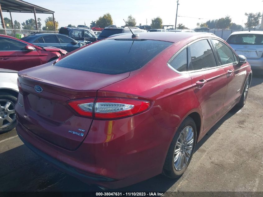 2013 Ford Fusion Hybrid Se VIN: 3FA6P0LUXDR248143 Lot: 38047631