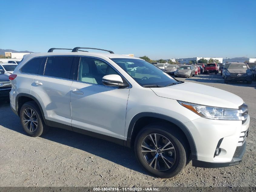 2019 Toyota Highlander Le VIN: 5TDZZRFH7KS323783 Lot: 38047914