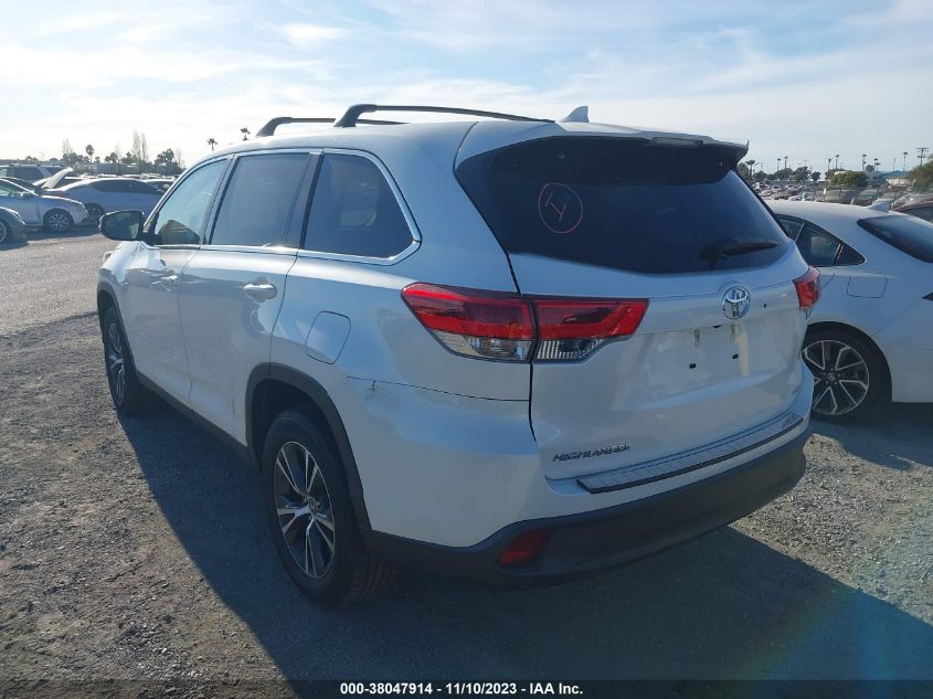 2019 Toyota Highlander Le VIN: 5TDZZRFH7KS323783 Lot: 38047914