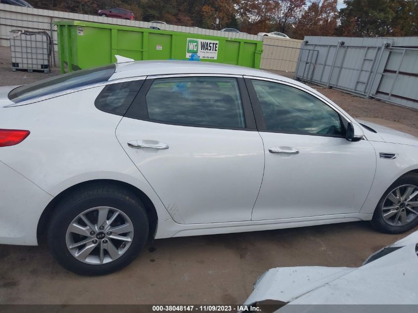 2018 Kia Optima Lx VIN: 5XXGT4L39JG220949 Lot: 38048147