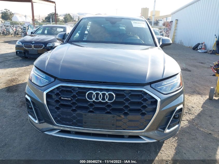 2022 Audi Q5 Premium 45 Tfsi S Line VIN: WA1GAAFY4N2100901 Lot: 38048274