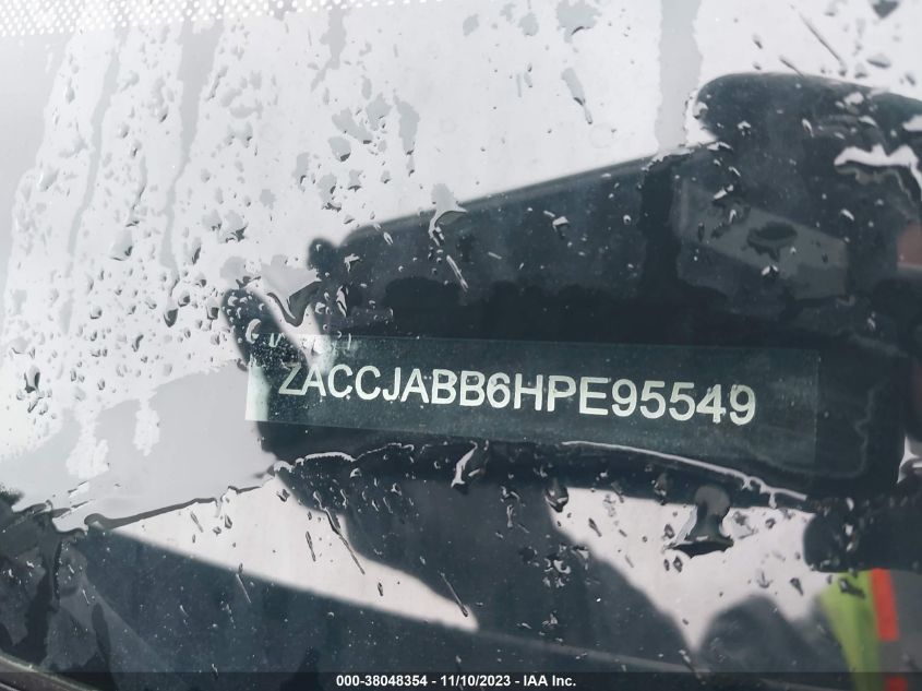 2017 Jeep Renegade Latitude VIN: ZACCJABB6HPE95549 Lot: 38048354