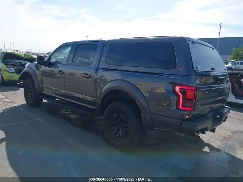 2018 Ford F-150 Raptor VIN: 1FTFW1RG7JFB07852 Lot: 38048505