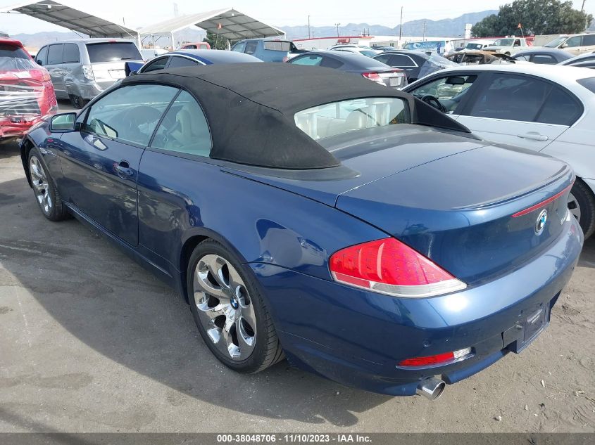 2005 BMW 6 Series 645Ci VIN: WBAEK73475B323509 Lot: 38048706