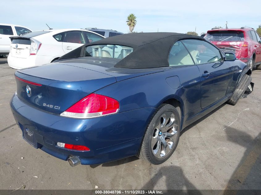 2005 BMW 6 Series 645Ci VIN: WBAEK73475B323509 Lot: 38048706