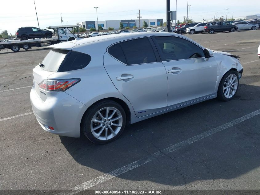 2012 Lexus Ct 200H Premium VIN: JTHKD5BH7C2118759 Lot: 38048894