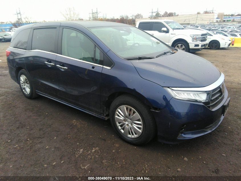 2022 Honda Odyssey Touring VIN: 5FNRL6H89NB037780 Lot: 38049070