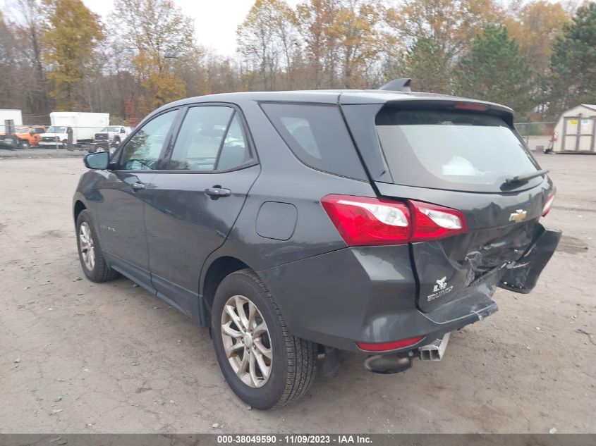 2018 Chevrolet Equinox Ls VIN: 2GNAXREVXJ6303697 Lot: 38049590