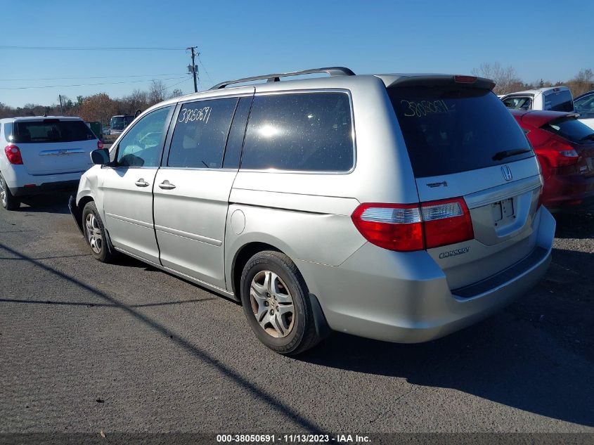 2007 Honda Odyssey Ex-L VIN: 5FNRL38637B096615 Lot: 38050691