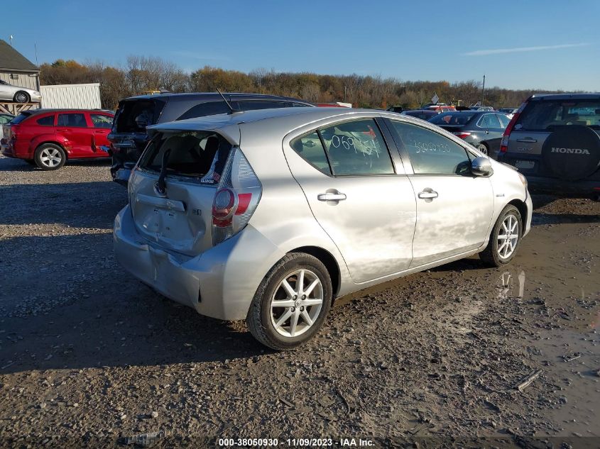 2014 Toyota Prius C One/Three/Two/Four VIN: JTDKDTB39E1069454 Lot: 38050930