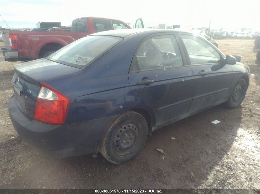 2006 Kia Spectra Sx/Ex/Lx VIN: KNAFE121865338553 Lot: 38051578