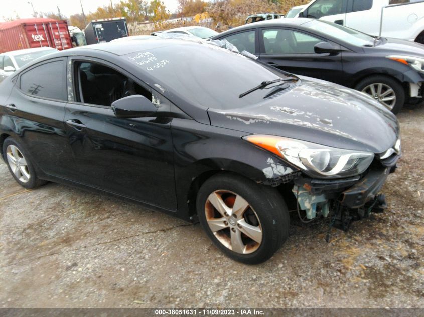 2013 Hyundai Elantra Gls Pzev VIN: 5NPDH4AE1DH287708 Lot: 38051631