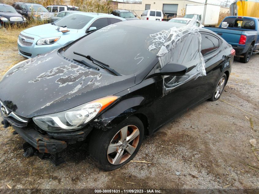 2013 Hyundai Elantra Gls Pzev VIN: 5NPDH4AE1DH287708 Lot: 38051631