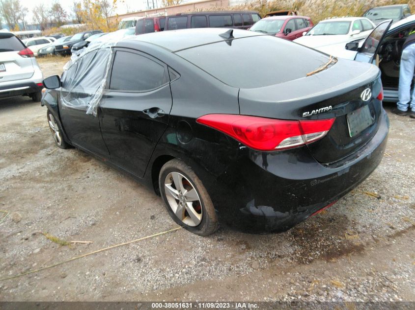 2013 Hyundai Elantra Gls Pzev VIN: 5NPDH4AE1DH287708 Lot: 38051631