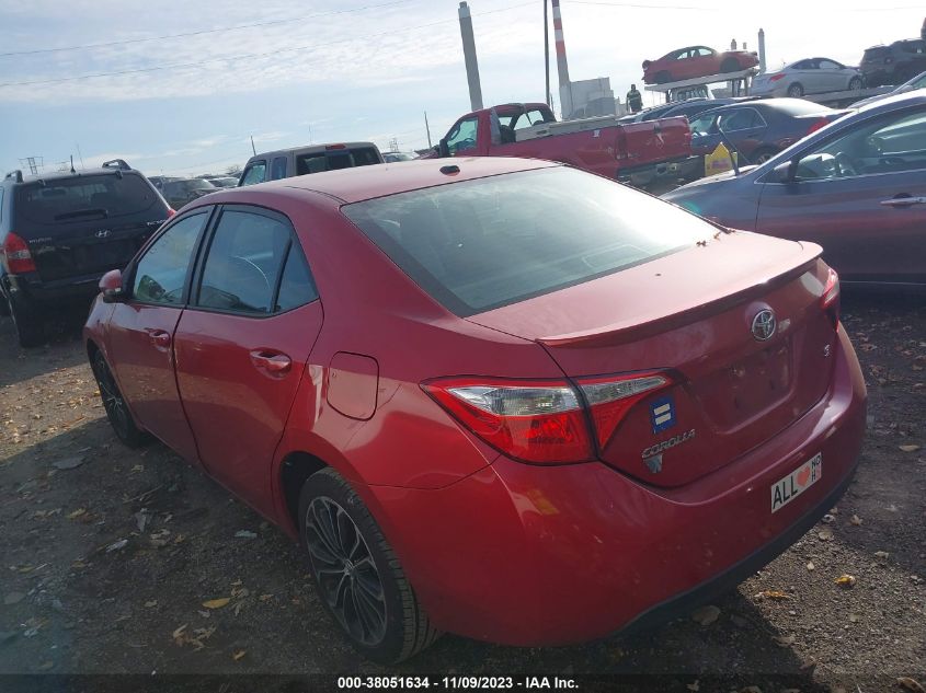 2015 Toyota Corolla S Premium VIN: 2T1BURHEXFC399046 Lot: 38051634