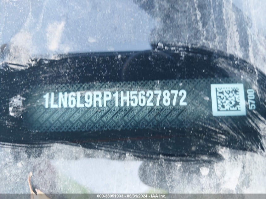 2017 LINCOLN CONTINENTAL RESERVE - 1LN6L9RP1H5627872