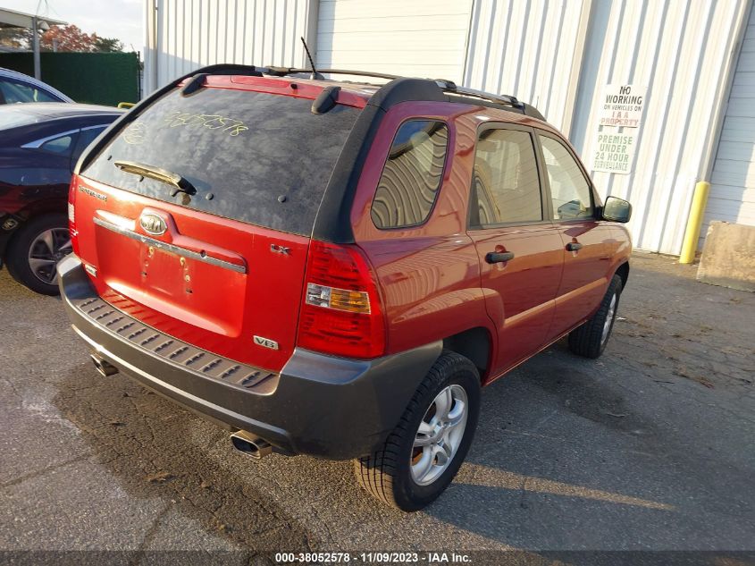 2008 Kia Sportage Lx V6 VIN: KNDJE723687497161 Lot: 38052578