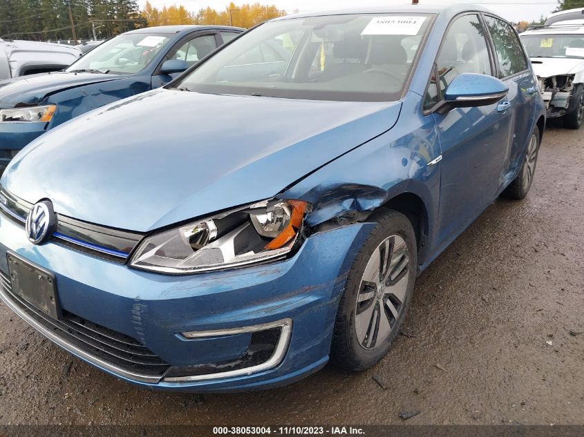 2016 Volkswagen E-Golf Se VIN: WVWKP7AU1GW911931 Lot: 38053004