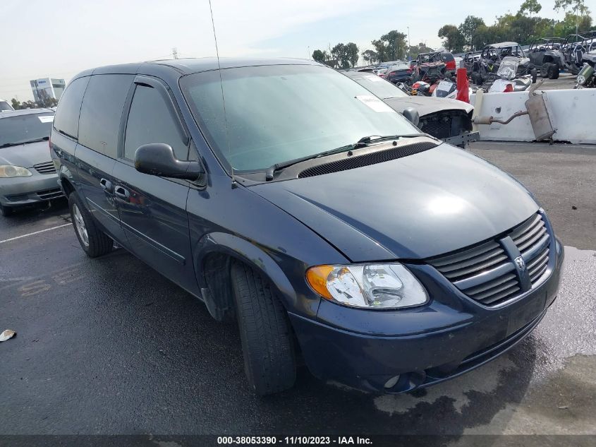 2007 Dodge Grand Caravan Sxt VIN: 2D8GP44L47R170692 Lot: 38053390