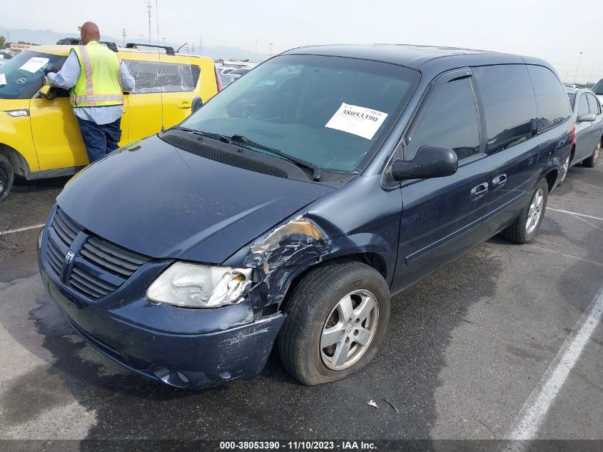 2007 Dodge Grand Caravan Sxt VIN: 2D8GP44L47R170692 Lot: 38053390