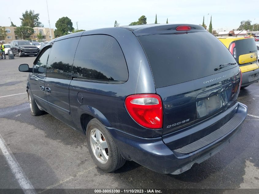 2007 Dodge Grand Caravan Sxt VIN: 2D8GP44L47R170692 Lot: 38053390