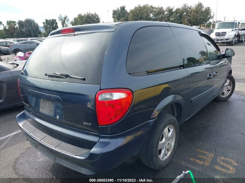 2007 Dodge Grand Caravan Sxt VIN: 2D8GP44L47R170692 Lot: 38053390