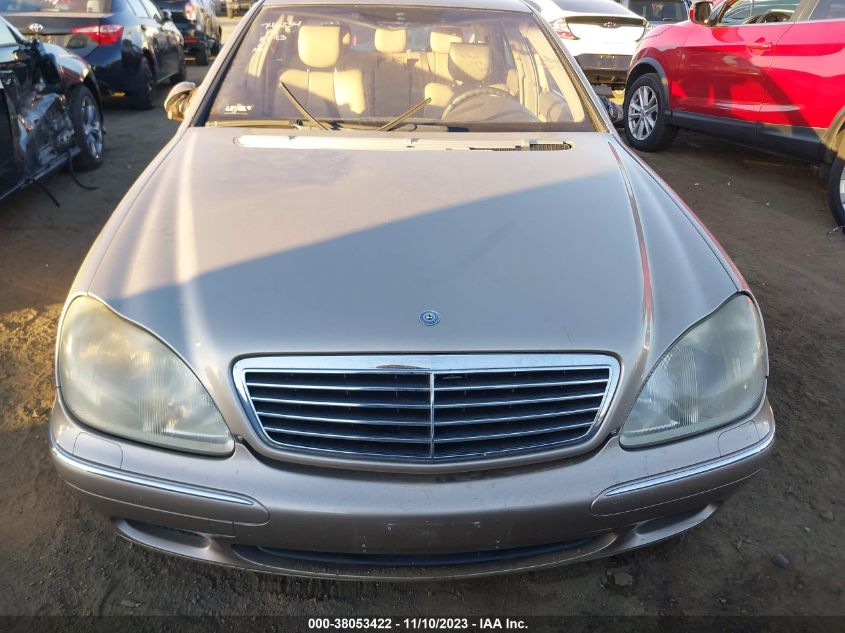 2001 Mercedes-Benz S-Class Base (A5) VIN: WDBNG70J91A144885 Lot: 38053422