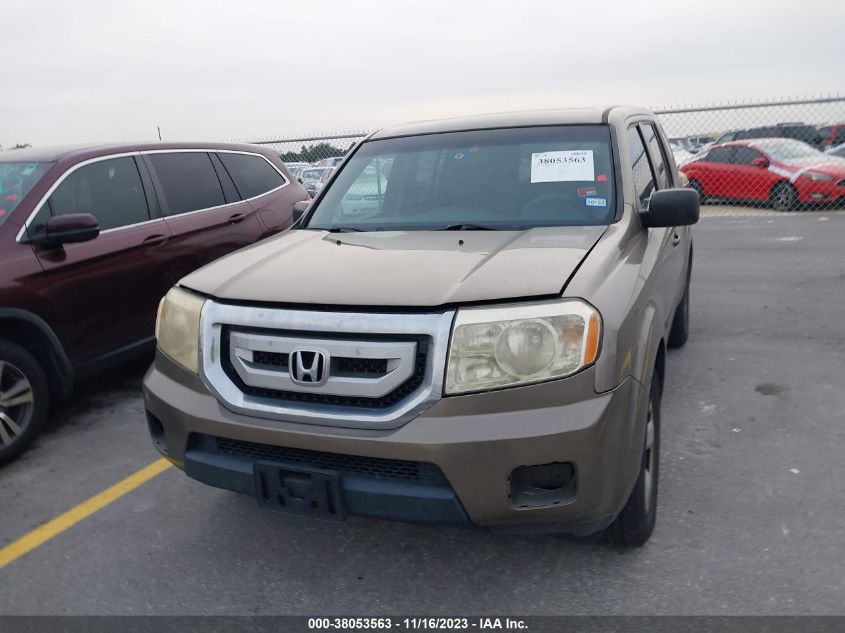 2010 Honda Pilot Lx VIN: 5FNYF4H20AB010528 Lot: 38053563