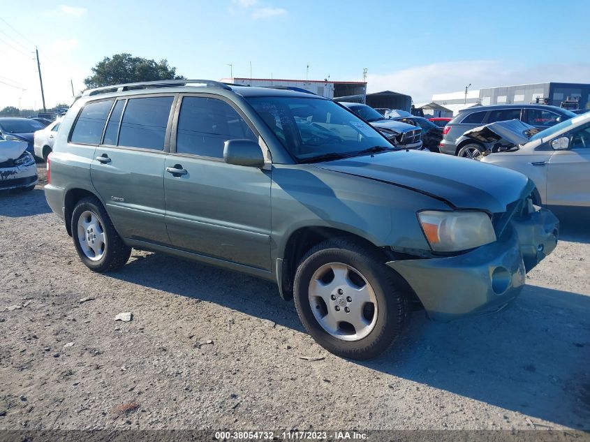 2006 Toyota Highlander Limited V6 VIN: JTEDP21A860115479 Lot: 38054732