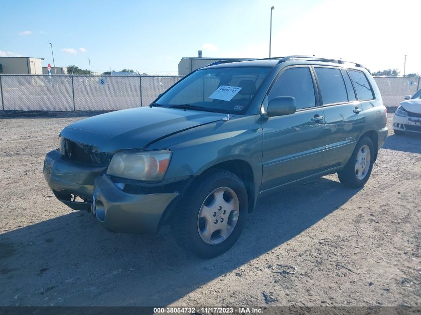 2006 Toyota Highlander Limited V6 VIN: JTEDP21A860115479 Lot: 38054732