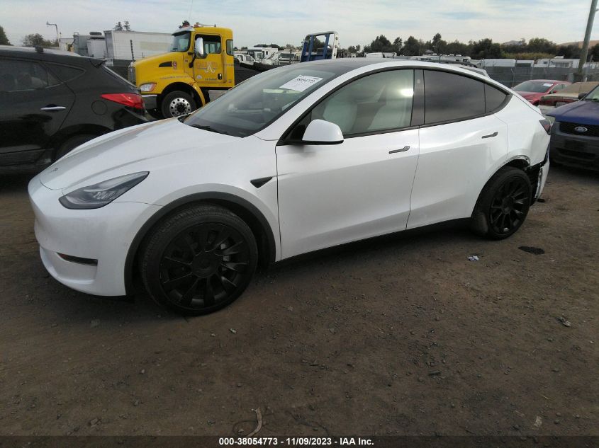 2021 Tesla Model Y Long Range VIN: 5YJYGDEE2MF216336 Lot: 38054773