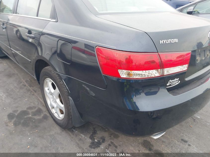 2006 Hyundai Sonata Lx V6/Gls V6 VIN: 5NPEU46F66H141955 Lot: 38054831