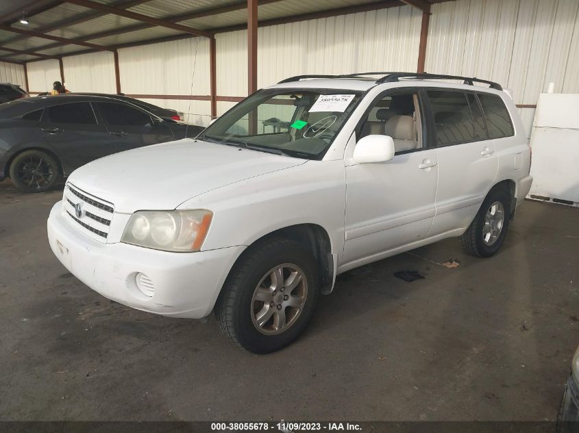 2003 Toyota Highlander V6 (A4) VIN: JTEGF21A030092808 Lot: 38055678