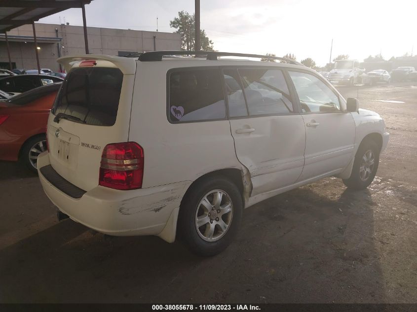 2003 Toyota Highlander V6 (A4) VIN: JTEGF21A030092808 Lot: 38055678