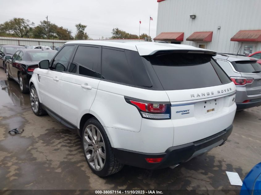 2014 Land Rover Range Rover Sport 3.0L V6 Supercharged Hse VIN: SALWR2WF1EA351808 Lot: 38057114