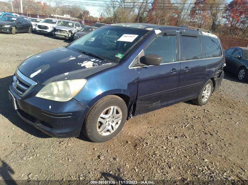 2005 Honda Odyssey Ex-L VIN: 5FNRL38615B099624 Lot: 38057835