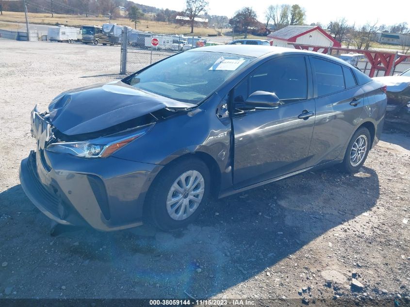 2019 Toyota Prius Le VIN: JTDKARFU7K3075963 Lot: 38059144