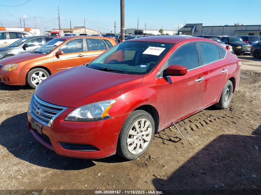 2015 Nissan Sentra Sv VIN: 3N1AB7AP3FL683524 Lot: 38059167