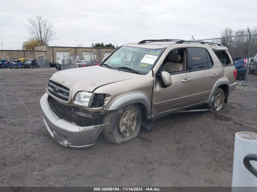 2003 Toyota Sequoia Sr5 VIN: 5TDBT44A03S141730 Lot: 38059194