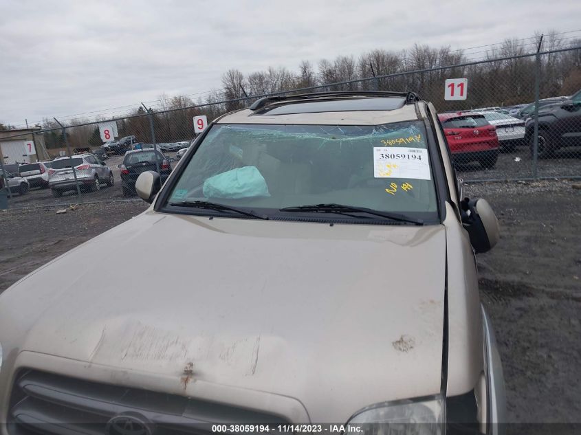 2003 Toyota Sequoia Sr5 VIN: 5TDBT44A03S141730 Lot: 38059194