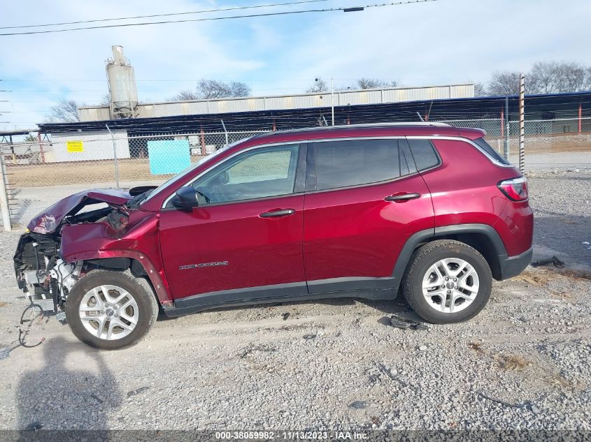 2021 Jeep Compass Sport Fwd VIN: 3C4NJCAB2MT535229 Lot: 38059982