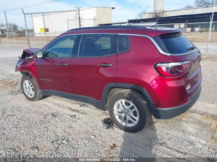 2021 Jeep Compass Sport Fwd VIN: 3C4NJCAB2MT535229 Lot: 38059982