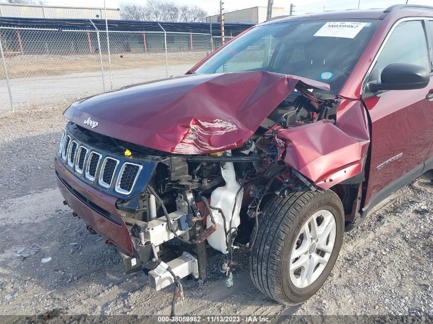 2021 Jeep Compass Sport Fwd VIN: 3C4NJCAB2MT535229 Lot: 38059982