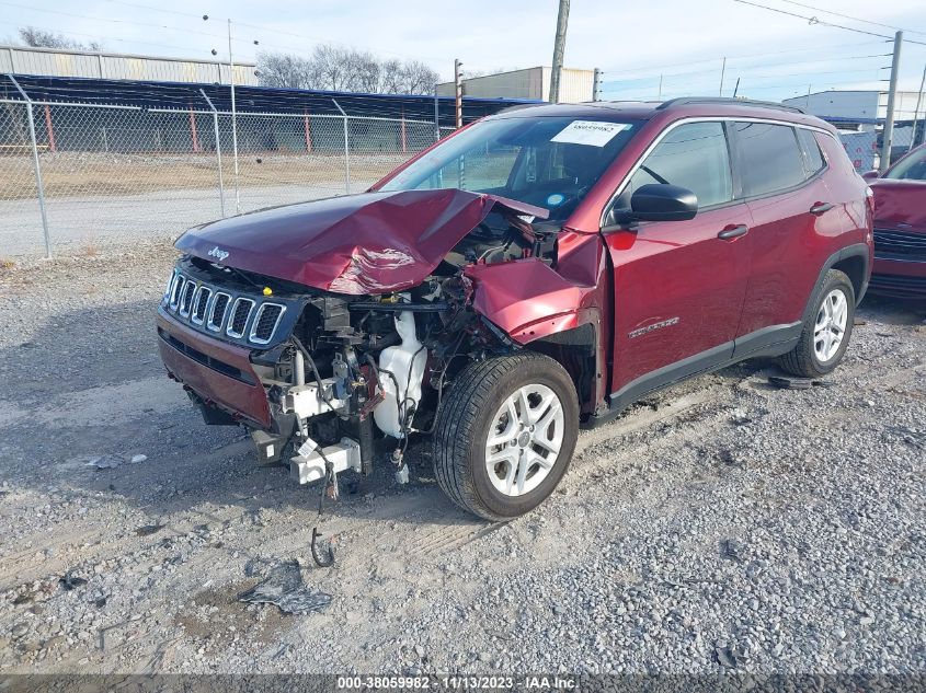 2021 Jeep Compass Sport Fwd VIN: 3C4NJCAB2MT535229 Lot: 38059982