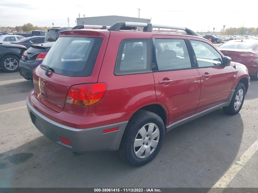 2003 Mitsubishi Outlander Ls VIN: JA4LZ31G93U049530 Lot: 38061415