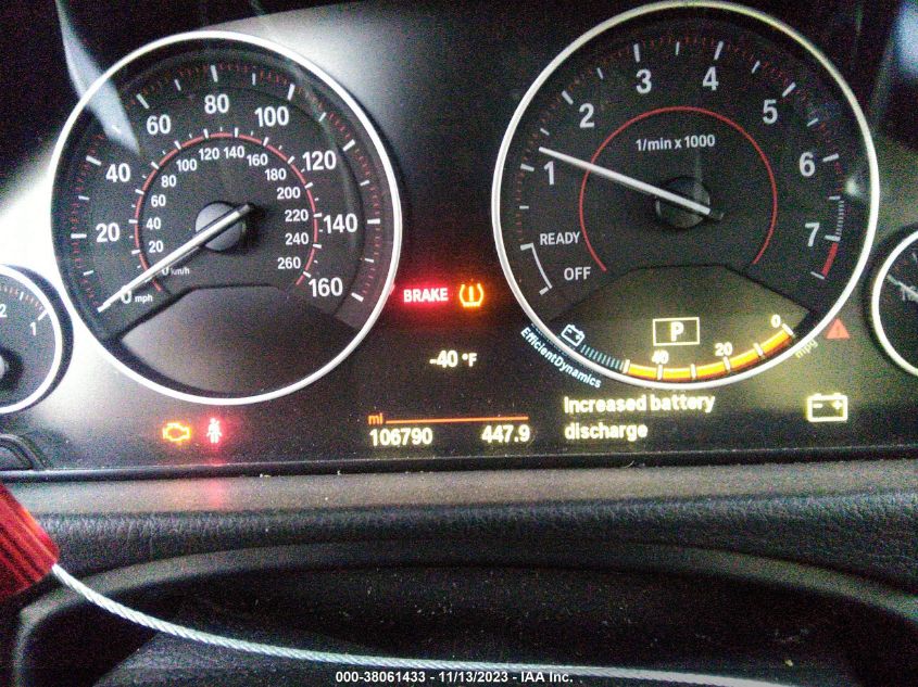 2015 BMW 328I VIN: WBA3C1C55FK118105 Lot: 38061433