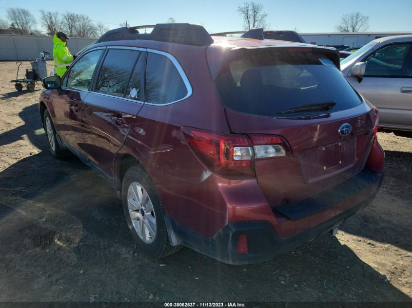 2019 Subaru Outback 2.5I Premium VIN: 4S4BSAHC0K3242291 Lot: 38062637