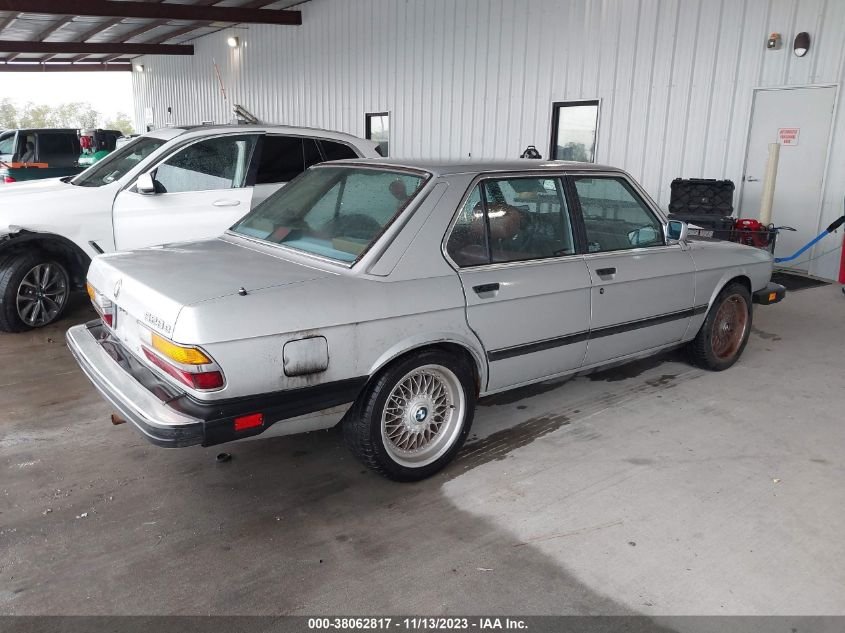 1986 BMW 528 E Automatic VIN: WBADK8304G9700497 Lot: 38062817