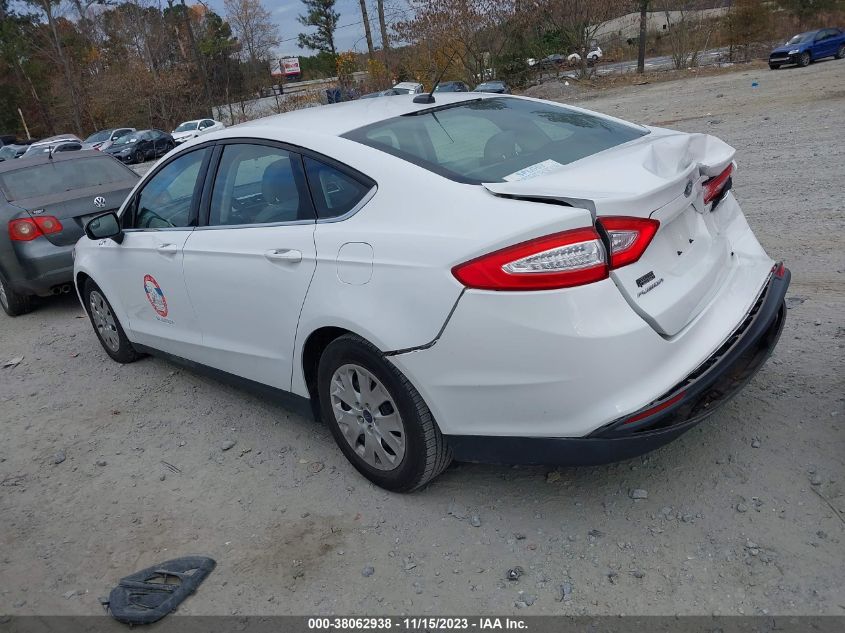 2013 Ford Fusion S VIN: 3FA6P0G7XDR364494 Lot: 38062938