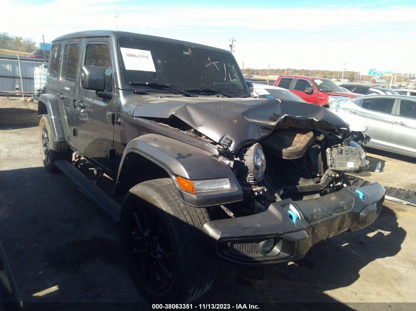 2021 Jeep Wrangler 4Xe Unlimited High Altitude 4X4 VIN: 1C4JJXP6XMW788891 Lot: 38063351